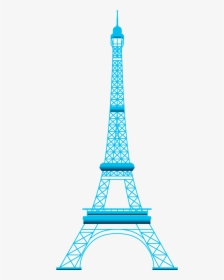 Torre Eiffel Azul Png - Triangles In Eiffel Tower, Transparent Png, Free Download