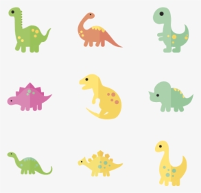 Dinosaur Set - Cartoon Dinosaur Svg, HD Png Download, Free Download
