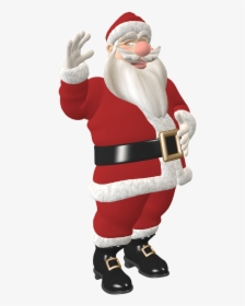 Santa Claus Waving - Santa Claus Figure, HD Png Download, Free Download