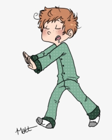 Why Do Some People Walk In Their Sleep - Cartoon Boy Sleeping Png, Transparent Png, Free Download