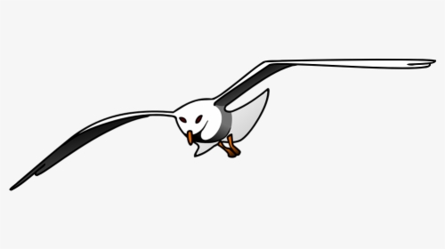 Bird, Seagull, Flying, Wings, Flight, Flap, Fly - Seagull Clipart, HD Png Download, Free Download