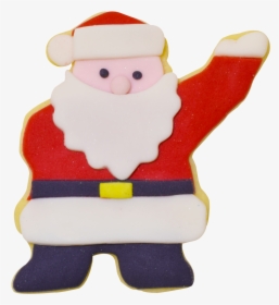Waving Santa Leaf Poly Resin Coated Cookie Cutter Red"  - Cartoon, HD Png Download, Free Download