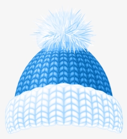Blue Winter Hat Clip Art Image - Red Winter Hats Clip Art, HD Png Download, Free Download