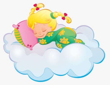 Asleep Girl ⇄ - Cartoon, HD Png Download, Free Download