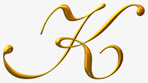 Letter K Png - Letras Douradas Em Png, Transparent Png, Free Download