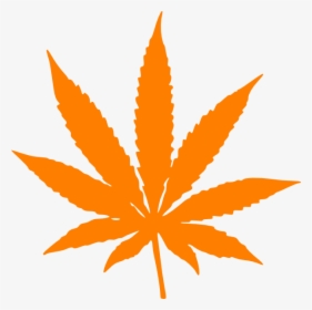 Orange Marijuana Leaf, HD Png Download, Free Download