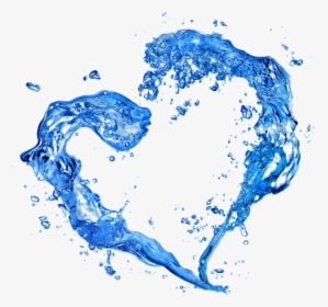 Water Heart - Png Water Background Hd, Transparent Png, Free Download