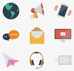 Communication - Colour Email Icon, HD Png Download, Free Download