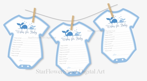 Whale Clothesline Baby Shower - Illustration, HD Png Download, Free Download