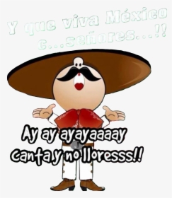 Vivamexico Mexicolindo Mexico Charro Mexicancolorsstick - Cartoon, HD Png Download, Free Download