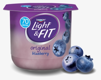 Transparent Blueberry Clipart - Raspberry Yogurt Light And Fit, HD Png Download, Free Download