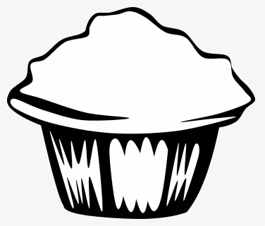 Fast Food, Breakfast, Muffin, Blueberry - Muffin Black And White, HD Png Download, Free Download
