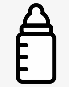 Baby Bottle Clipart Black And White, HD Png Download, Free Download