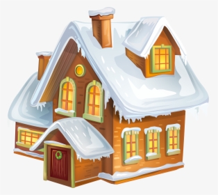 Gingerbread Transparent Winter Christmas House Png - Christmas House Transparent Background, Png Download, Free Download