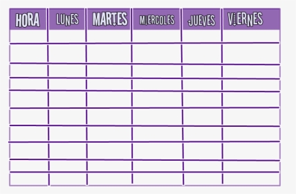Transparent Horario Png - Class Time Table Chart Designs, Png Download, Free Download
