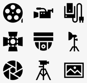 Solid Camera And Accesories - Graph Icon, HD Png Download, Free Download