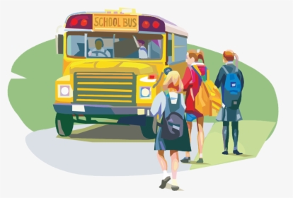 Quotes About School Buses - Student Walking To Bus, HD Png Download, Free Download
