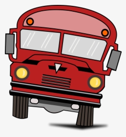 School Bus, Bus, Cars, Fun, School, Tilted - Red School Bus Clipart, HD Png Download, Free Download
