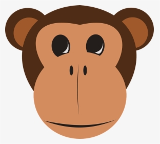 Chimpanzé, Macaco, Rosto, Cabeça, Focinho, Sorrindo - Safari Animal Faces Clipart, HD Png Download, Free Download