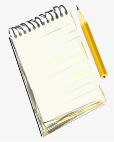 Notebook And Pencil Transparent Png - Drawing Of Notebook And Pencil, Png Download, Free Download