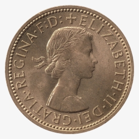 British Pre-decimal Halfpenny 1967 Reverse - Monnaie Anglaise 5 Penny, HD Png Download, Free Download