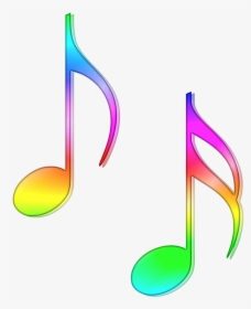 Nota, Partituras, Ocho, Semicorchea, Música, Color - Colorful Music Note Clipart, HD Png Download, Free Download