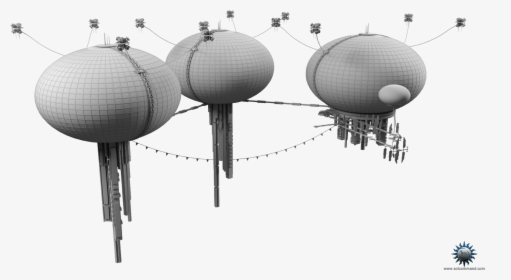 Venus Floating City Cloud Aerostat Atmosphere Futuristic - Sphere, HD Png Download, Free Download