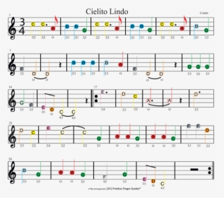 Cielito Lindo Violin Notes, HD Png Download, Free Download