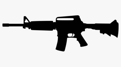 Rifle, Automatic Gun, Weapon, Arms, Silhouette, Gun - Assault Rifle Clipart, HD Png Download, Free Download
