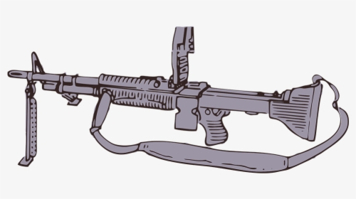 Transparent Gun Pointed At Camera Png - Mitrailleuse M60 Fusil M60, Png Download, Free Download