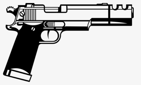Clip Firearm Gun Pistol Clip Art - Gun Clipart, HD Png Download, Free Download