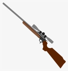 Weapon, Rifle, Gun, Telescopic Sight - Hunting Rifle Clipart, HD Png Download, Free Download