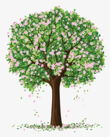 Spring Tree Png Art Picture - Clip Art Spring Tree, Transparent Png, Free Download