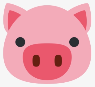 Pig Face Emoji By Winkham Redbubble Clipart Transparent - Pig Face Cartoon, HD Png Download, Free Download