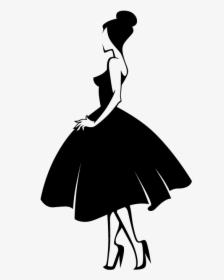 Fashion Silhouette Model - Fashion Model Silhouette Png, Transparent Png, Free Download