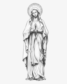 Tattoo Art Virgin Mary, HD Png Download, Free Download