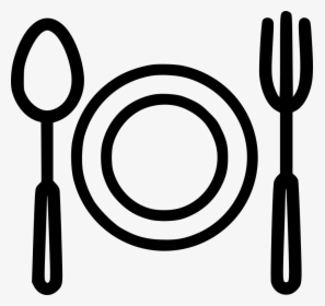 Transparent Spoon Clipart Black And White - Icon Spoon And Fork Png, Png Download, Free Download