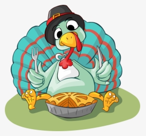 Turkey With Knife And Fork, HD Png Download, Free Download