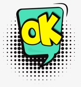 Ok Speech Bubble Png - Radial Halftone, Transparent Png, Free Download