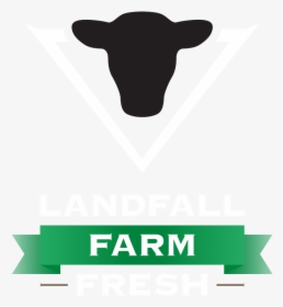 Landfall Farm Fresh Logo Rev V2 - Cattle, HD Png Download, Free Download