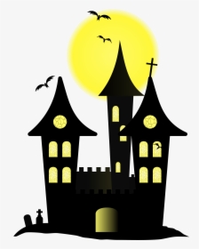 Halloween Castle Clip Arts - Halloween Castle Clipart, HD Png Download, Free Download
