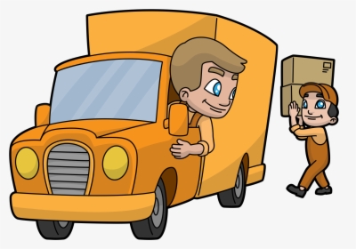 Cartoon Delivery Truck Png, Transparent Png, Free Download
