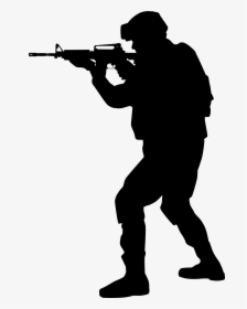 Soldier Silhouette Png Clip Art Image - Soldier Silhouette Png, Transparent Png, Free Download