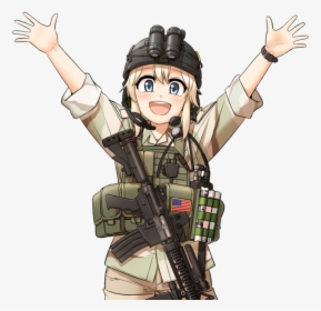 Png Military Girl Soldier - Operator Chan, Transparent Png, Free Download