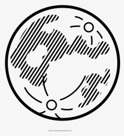 Moon Phase Coloring Page - Circle, HD Png Download, Free Download