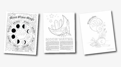 Printable Book Of Shadow Moon Pages, HD Png Download, Free Download