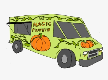 Clipart Pumpkin Truck , Transparent Cartoons - Magic Pumpkin Food Truck, HD Png Download, Free Download