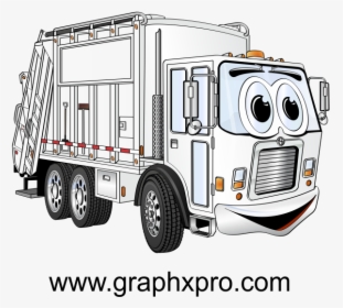 Clipart Cartoon Garbage Truck, HD Png Download, Free Download