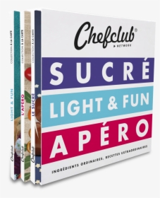Coffret 3 Livres "le Sucré, L"apéro, Light & Fun" - Book Cover, HD Png Download, Free Download