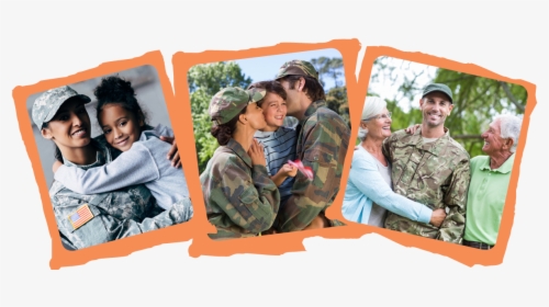 Picture Of A Service Woman Holding A Little Girl - Army, HD Png Download, Free Download